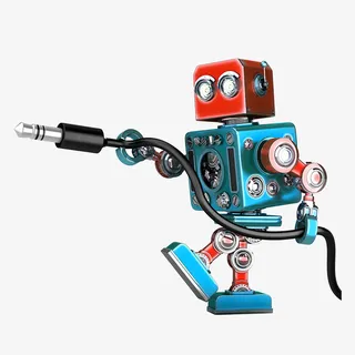 智能高科技机器人元素设计免抠