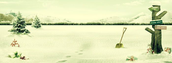 雪原背景高清
