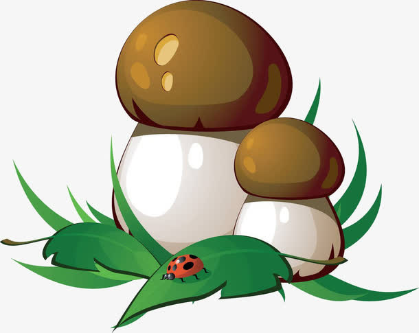 卡通蘑菇素材免抠