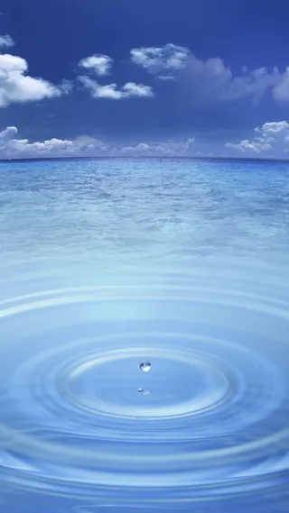 水纹环保蓝天白云H5背景素材高清