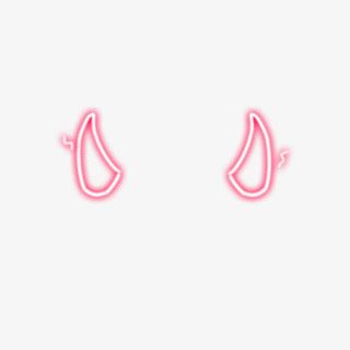 两只小牛角卡通设计免抠