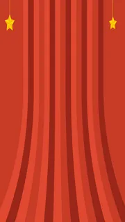 橙色幕布H5背景高清