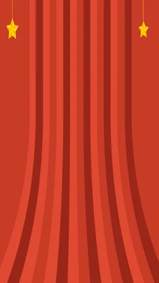 橙色幕布H5背景高清