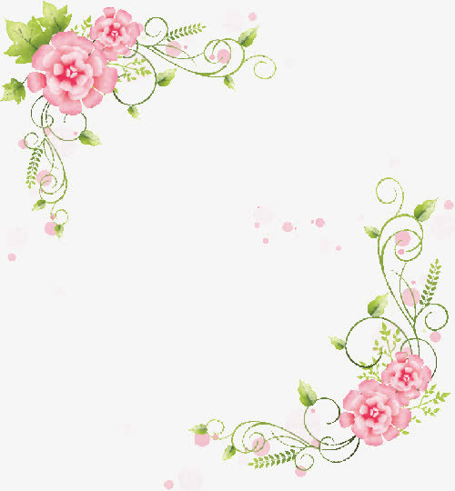 玫瑰花边免抠