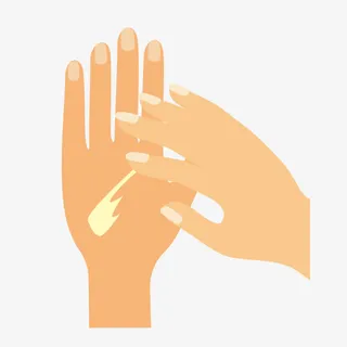 卡通涂抹护手霜免抠