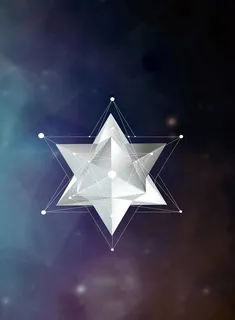 几何六角星背景素材高清