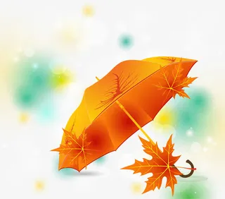 金色梦幻伞免抠