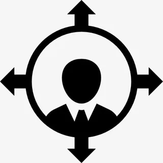 以人为本的企业定位符号图标免抠