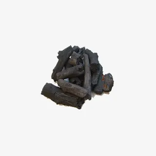 一堆黑色的煤炭免抠