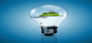 创意环保节能灯炮海报高清