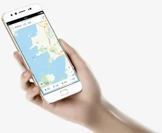手拿智能手机免抠