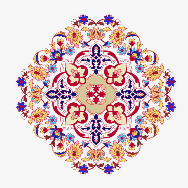 对称装饰图案免抠