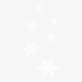 白色雪花飘落装饰免抠