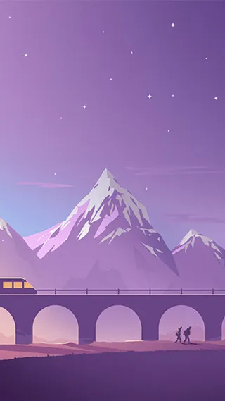 紫色天空H5背景高清