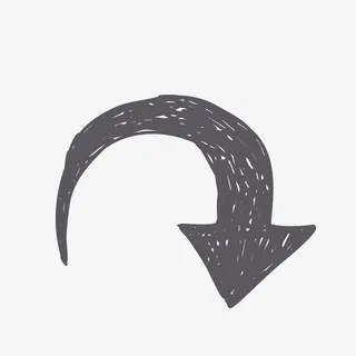 回头指引线条免抠