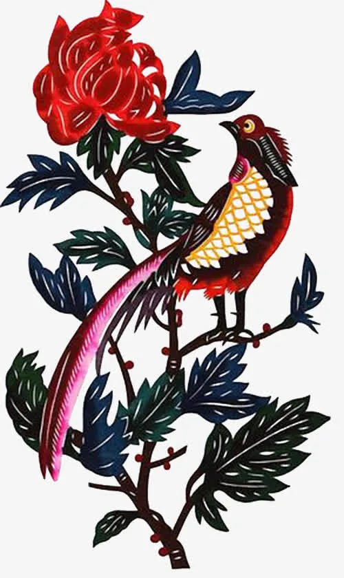 花鸟刺绣免抠