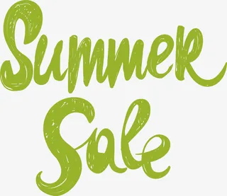 矢量SUMMER艺术字免抠