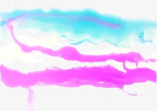 晕染的水彩墨迹免抠