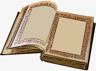 打开的书本免抠