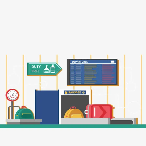 机场行李安检免抠