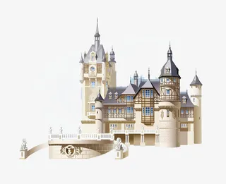 德国华丽城堡免抠