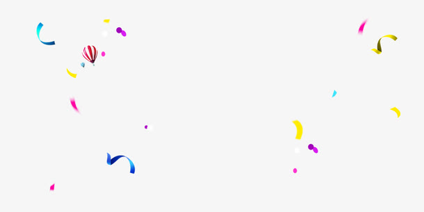 漂浮热气球免抠