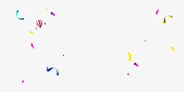 漂浮热气球免抠