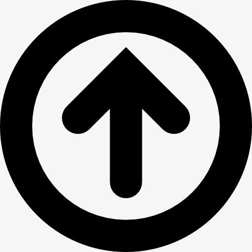 上箭头圈图标免抠