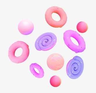 圆形3D立体背景元素 圆形3D立体背景元素