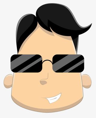 戴墨镜的时尚男人免抠