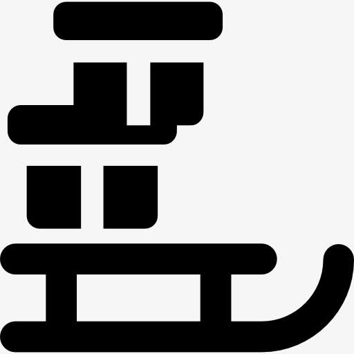 圣诞老人的雪橇图标免抠