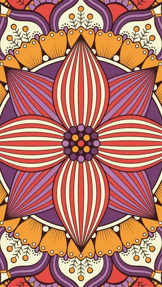 古典花纹花纹插画背景