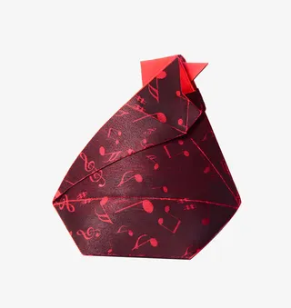 叠纸样式的红公鸡免抠