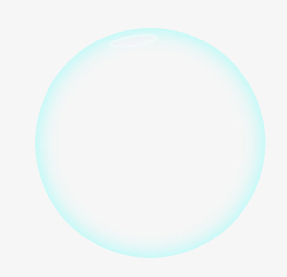 蓝色边框光效圆形装饰免抠