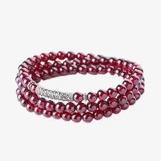 裴迪亚多圈镶银民族风手链免抠