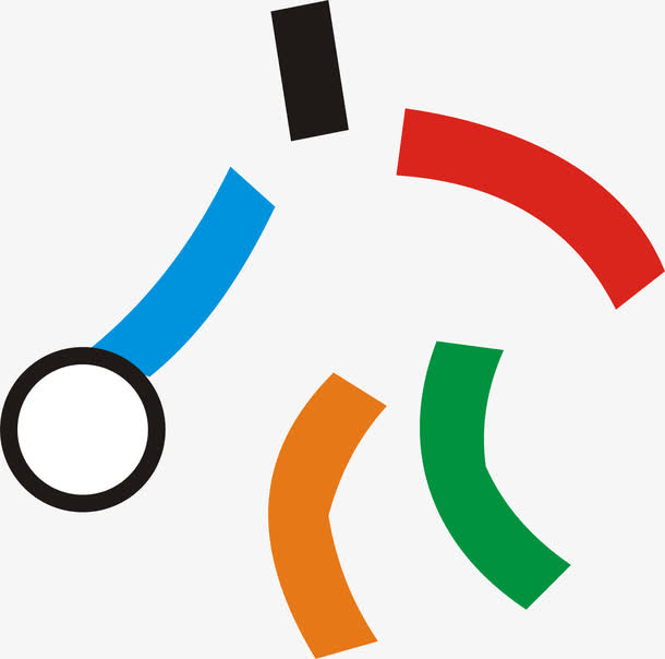 矢量创意体彩标志免抠