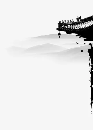 中国风屋檐免抠