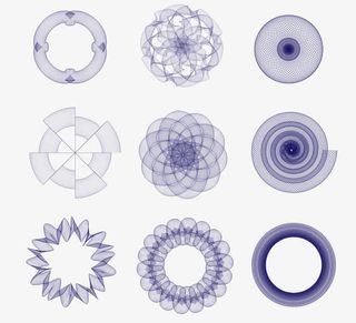 中国风花纹免抠