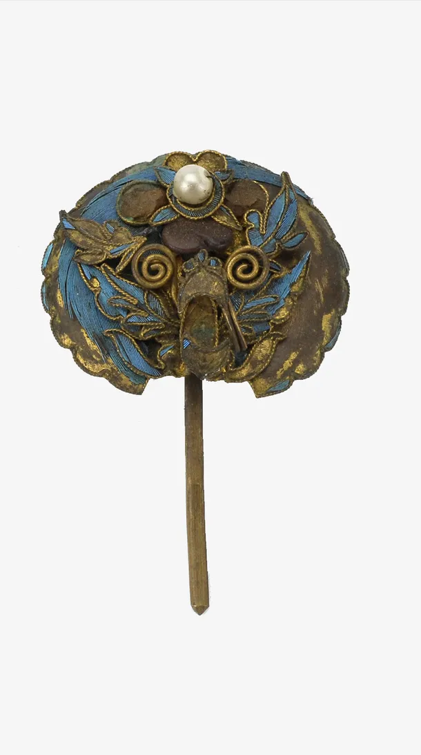 中国古代精美点翠头饰免抠