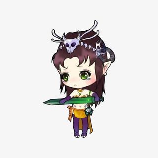 卡通美女白骨精免抠