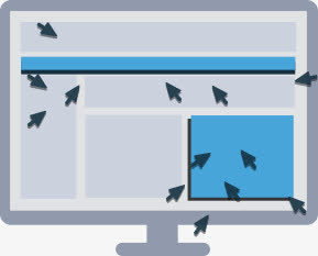 卡通显示屏界面箭头免抠