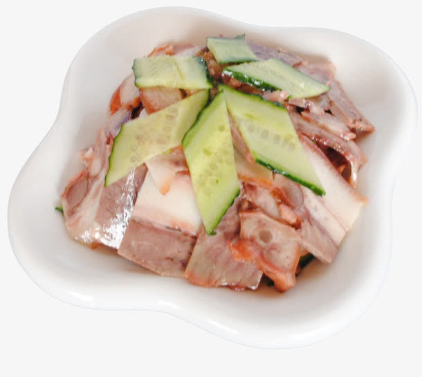 猪头肉炒黄瓜食材免扣素材免抠