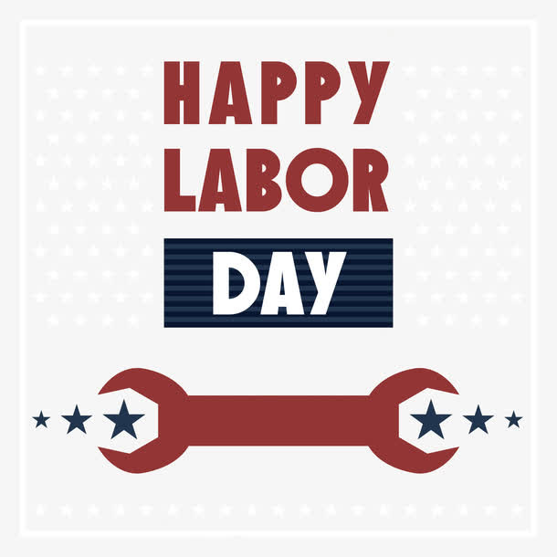 开心的劳动节免抠