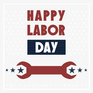 开心的劳动节免抠