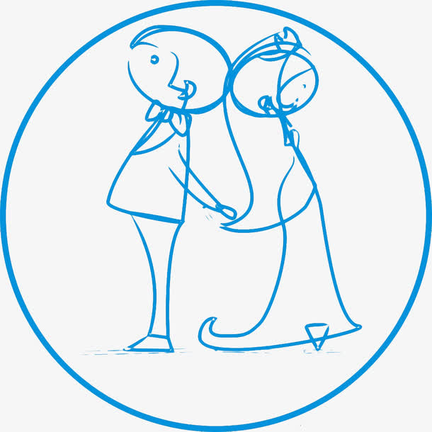 结婚LOGO透明素材免抠