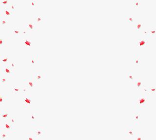 粉红色花瓣雨装饰图案免抠