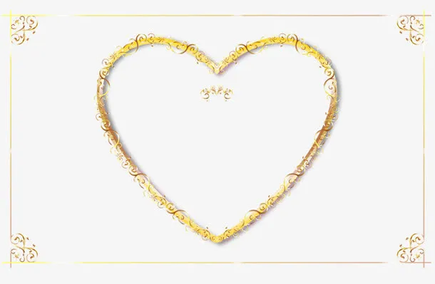 爱心边框免抠