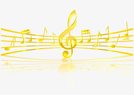 倒影五线谱免抠