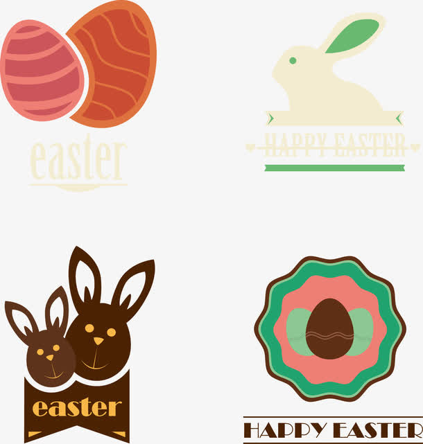 矢量图兔子头免抠