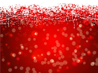 红色雪花光晕背景矢量素材高清